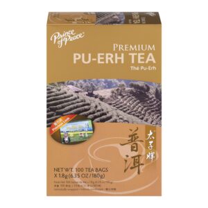 Prince of Peace Premium Pu-Erh Tea with 100 Tea Bags - 3 Pack - Image 1