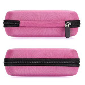 Hipiwe Hard Shell Essential Oil Carrying Case Holds 12 Bottles (Can hold 5ml, 10ml, &10ml Rollers) Travel Size Essential Oils Bag Organizer (Pink) - Image 5