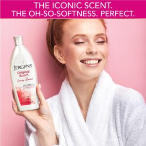 Jergens Original Scent Dry Skin Moisturizer with Cherry Almond Essence, 10 Ounces - Image 4