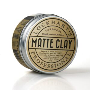 Lockhart's Authentic Handcrafted Professional Matte Clay, Medium/Firm Hold, Matte Shine, 3.4 oz - Image 2