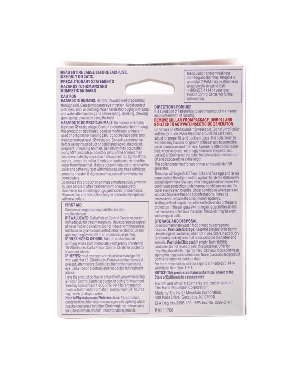 Hartz UltraGuard Plus Water Resistant 7 Month Protection Breakaway Flea & Tick Collar for Cats (3270094268) - Image 2