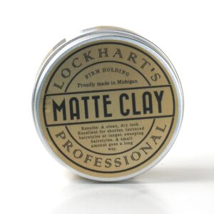 Lockhart's Authentic Handcrafted Professional Matte Clay, Medium/Firm Hold, Matte Shine, 3.4 oz - Image 7