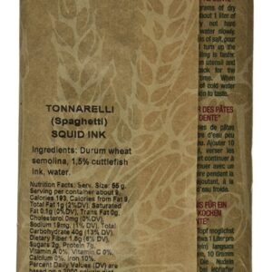 Rustichella D'abruzzo Durum Wheat Squid Ink Tonnarelli Pasta - 17.6 Oz (2 Pack) - Image 2