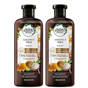 Herbal Essences Shampoo for Color Treated Hair, Coconut Milk, Paraben Free, BioRenew 13.5 FL OZ (Pack of 2) - Image 1