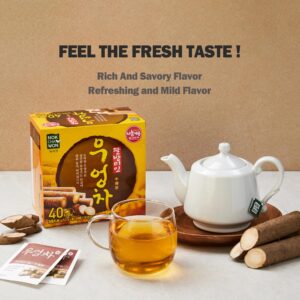 [Nokchawon] Burdock Root Tea, Burdock Iced Tea, Cold Brew Tea, Pure Ingredient Herbal Tea from Korea, 40 Count Tea Bags, 1.69oz(48g) - Image 4