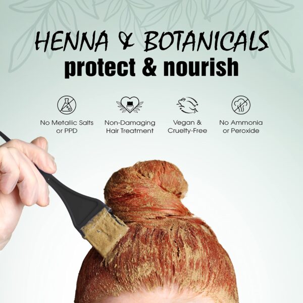 Light Mountain Henna Hair Color & Conditioner - Red Hair Dye for Men/Women, Organic Henna Leaf Powder and Botanicals, Chemical-Free, Semi-Permanent Hair Color, 16 Oz - Image 7