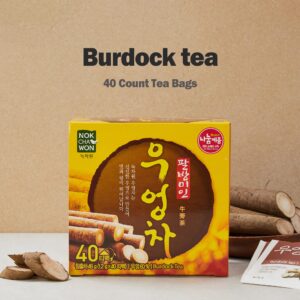 [Nokchawon] Burdock Root Tea, Burdock Iced Tea, Cold Brew Tea, Pure Ingredient Herbal Tea from Korea, 40 Count Tea Bags, 1.69oz(48g) - Image 2