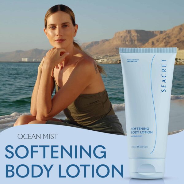 SEACRET OCEAN MIST BODY LOTION: Daily Moisturizing Lotion with Dead Sea Minerals, Chamomile, Avocado Oil, Aloe Vera, Vitamin A & E for All Skin Types, 6.8 Oz - Image 2