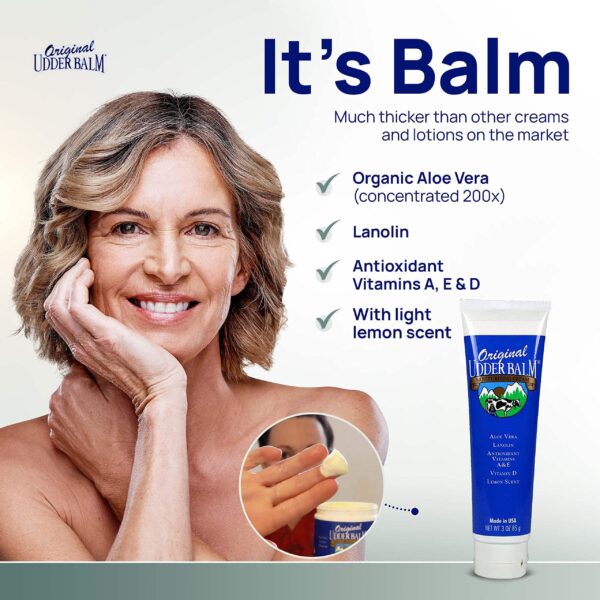 Original Udder Balm Moisturizer Tube for Dry Skin - Image 5