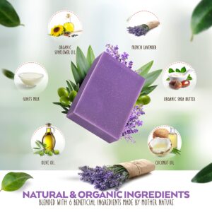 Aspen Kay Naturals bar soap for women and men, Natural and Organic oils, Pure Essential oils, Good for all skin types. - Lavender and Goats Milk (1 Pack) - Image 2