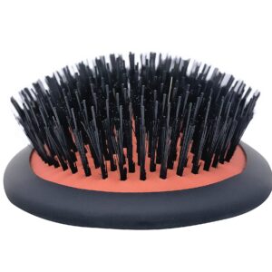 Spornette Large Luxury Cushion Boar And Nylon Bristle Oval Hair Brush (#LX-1) With A Soft Satin No-slip Handle Best Used For Styling, Smoothing All Hair Types, Wigs And Extensions for Women And Men - Image 4