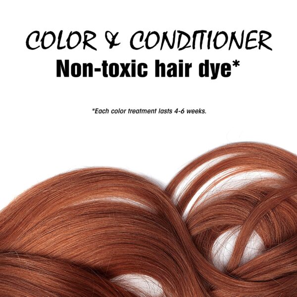 Light Mountain Henna Hair Color & Conditioner - Red Hair Dye for Men/Women, Organic Henna Leaf Powder and Botanicals, Chemical-Free, Semi-Permanent Hair Color, 16 Oz - Image 4