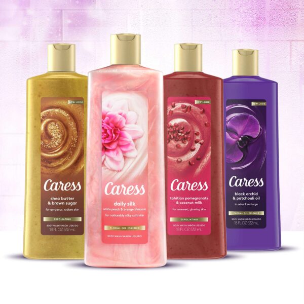 Caress Exfoliating Body Wash for Everyday Use Shea Butter & Brown Sugar 18 oz (Pack of 3) - Image 4
