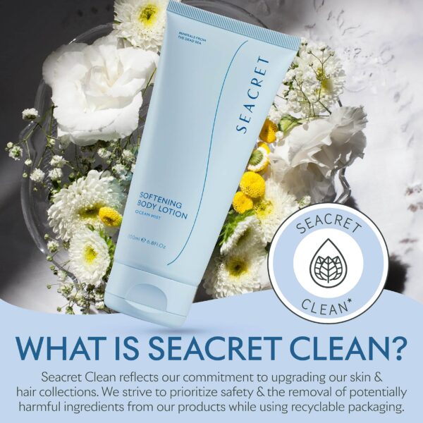 SEACRET OCEAN MIST BODY LOTION: Daily Moisturizing Lotion with Dead Sea Minerals, Chamomile, Avocado Oil, Aloe Vera, Vitamin A & E for All Skin Types, 6.8 Oz - Image 7