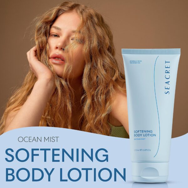 SEACRET OCEAN MIST BODY LOTION: Daily Moisturizing Lotion with Dead Sea Minerals, Chamomile, Avocado Oil, Aloe Vera, Vitamin A & E for All Skin Types, 6.8 Oz - Image 8